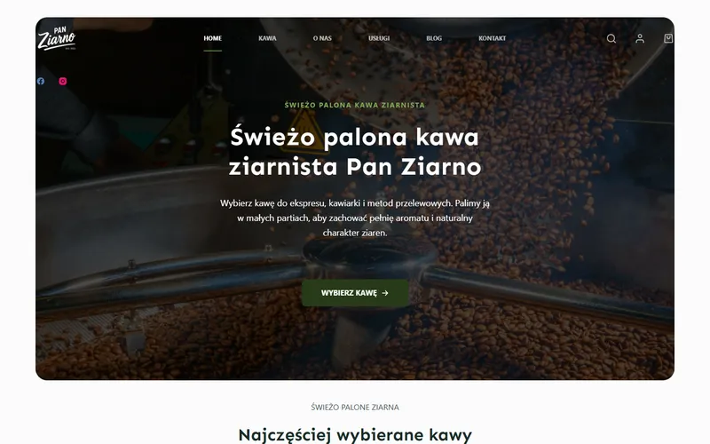 Pan Ziarno — sklep z kawą ziarnistą
